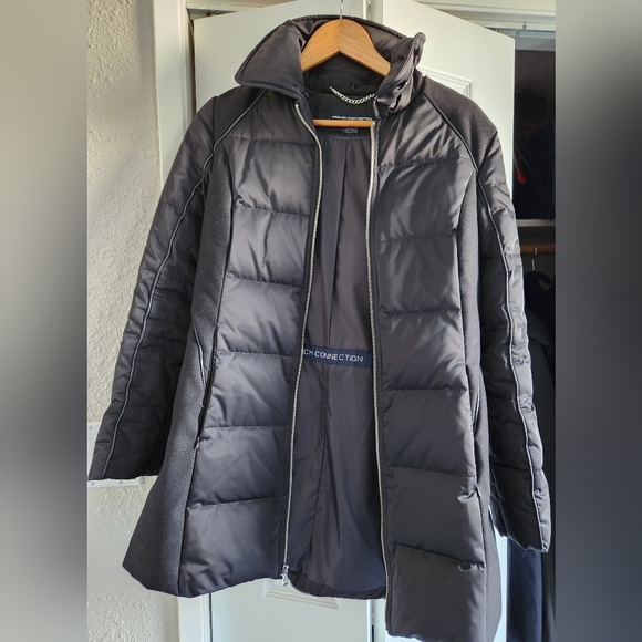 French Connection Puffer Coat, Black, Size US M - Picture 5 of 5